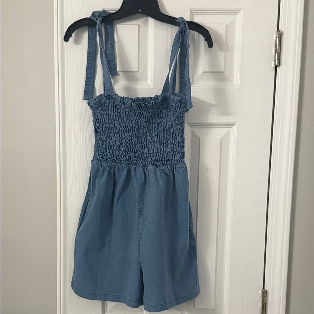 Denim Womens Romper